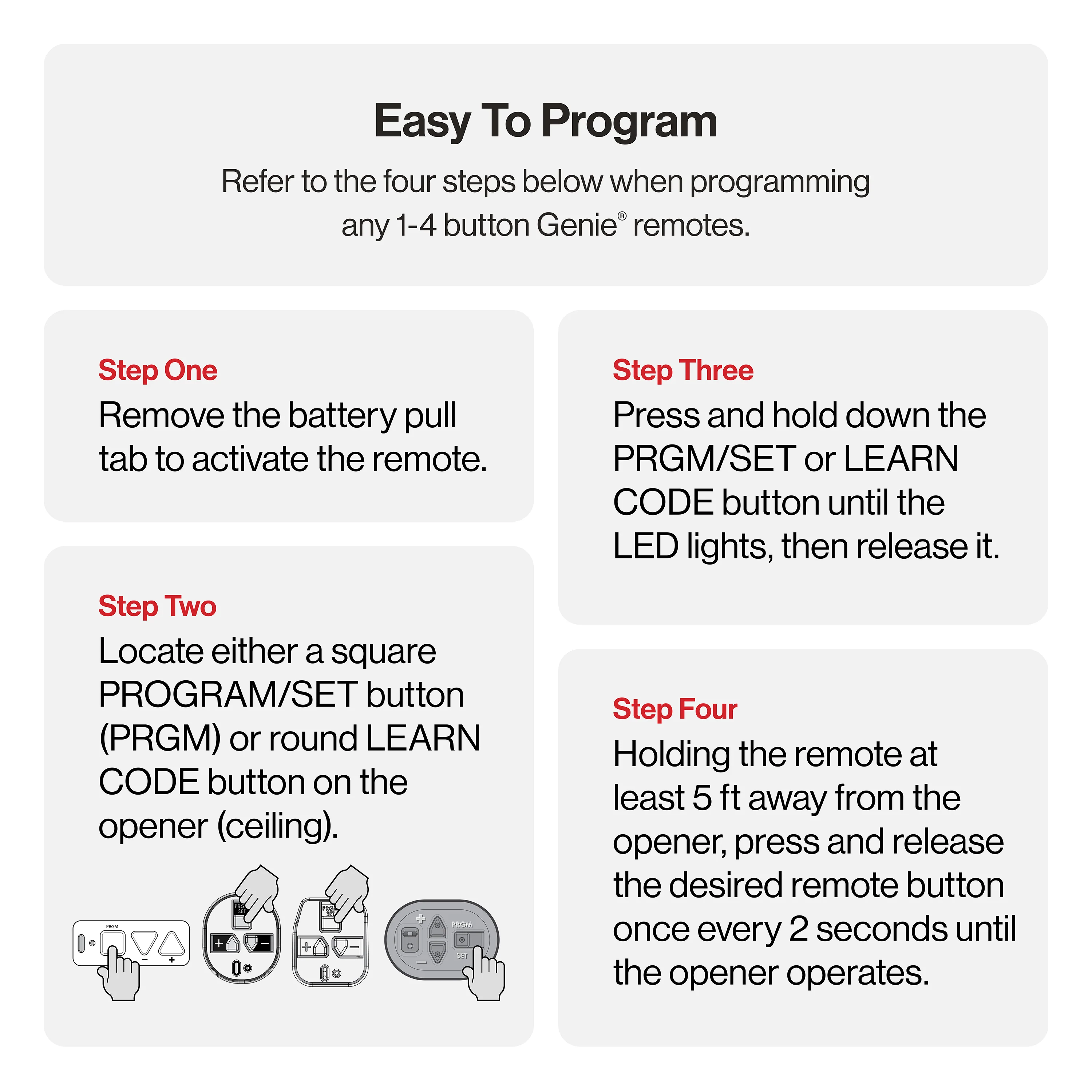 G3T-R 3-Button Remote - Image 9